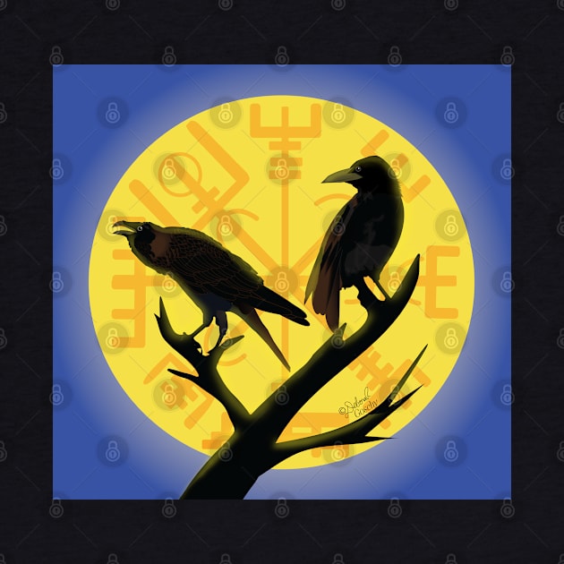 Odin's Ravens: Huginn and Muninn by Deborah Goschy